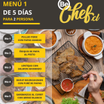 Pack menú semanal 1 para dos