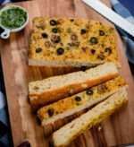 Focaccia Pesto Aceituna