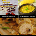 Pack familiar Pechuga de Pavo Rellena Envuelta en Masa Filo más 6 acompañamientos y postre familiar