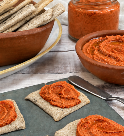 Hummus de tomate BeChef con aceite de oliva
